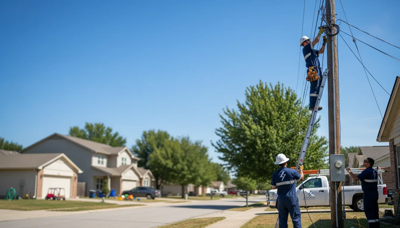 Residential electrician providing installation services in La Salle, MN
